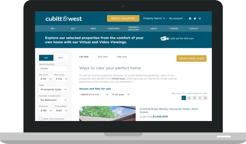 Property search preview